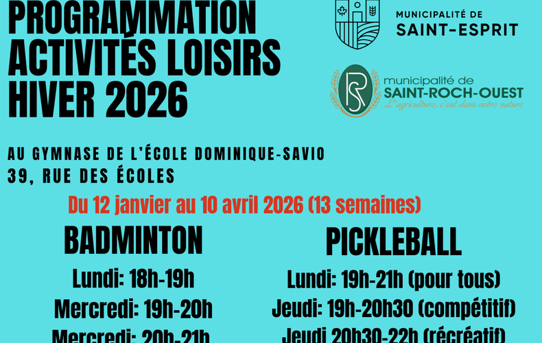 PROGRAMMATION ACTIVITÉS LOISIRS HIVER 2026