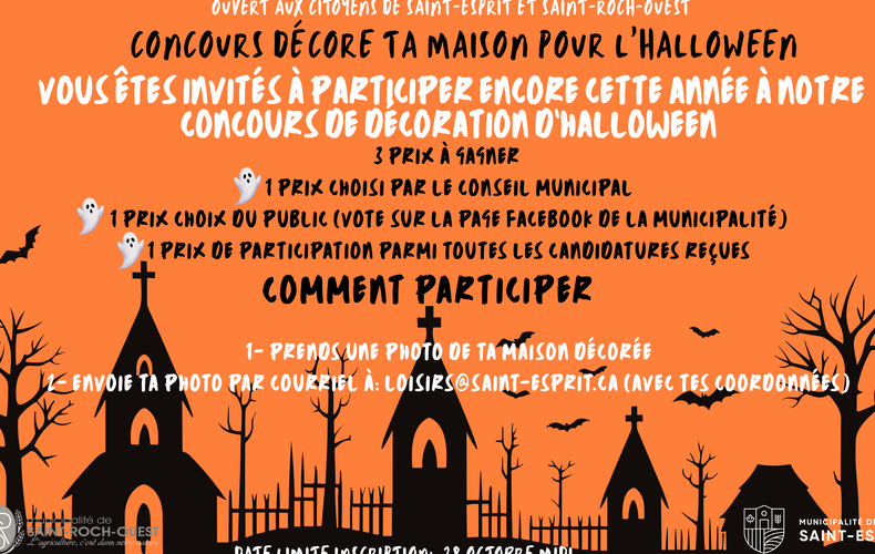 CONCOURS DÉCORE TA MAISON POUR L'HALLOWEEN